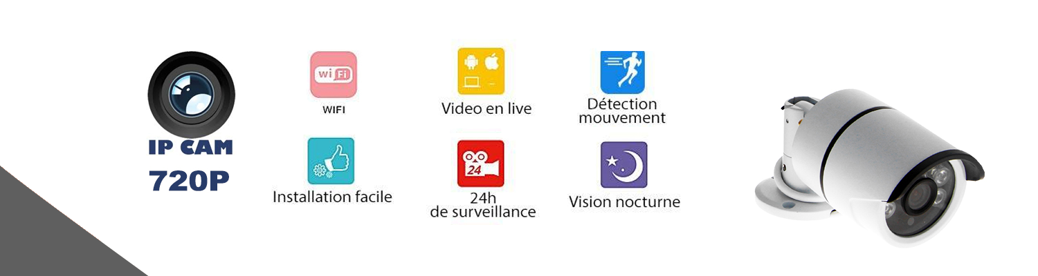 Caractéristiques des caméras IP sans fil wireless (BFS-14) BFSAT