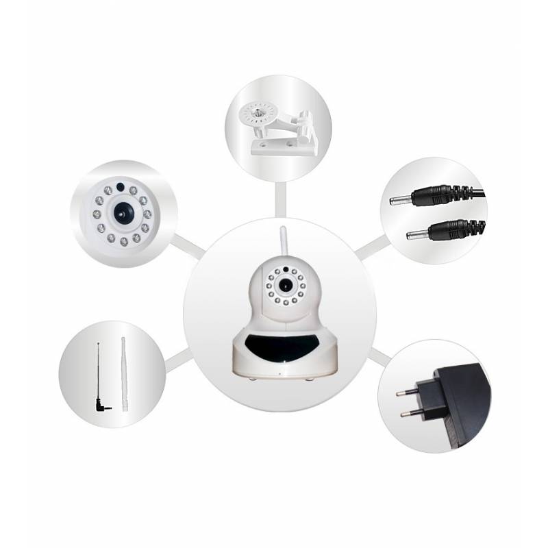 Détails et focus de la caméra connectée PTZ13 720P WIFI bfsat