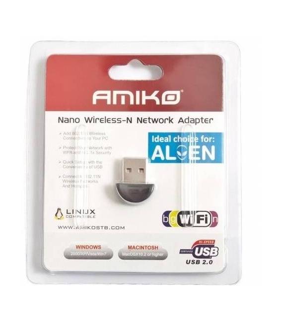 Amiko Nano Wireless-N Network Adaptor Wireless Wifi Dongle