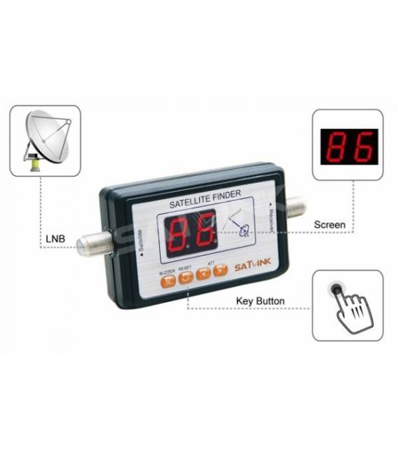Satlink WS-6903 Messgerät Digitale angezeigte Satellite Finder Satellitenfinder Meter