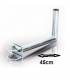 HD-LINE Geländerhalterung Sat Antennen SAT-Halter, 25 cm X 45 CM Wandabstand Mastroh Halter Sat Antennenmast 