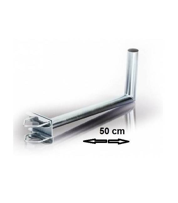 HD-LINE Geländerhalterung Sat Antennen SAT-Halter, 25 cm x 55 cm mit Schelle Halter 