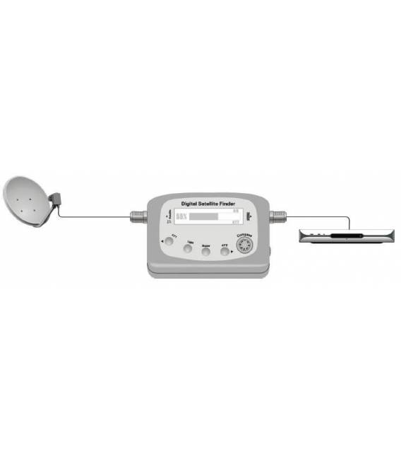 HD-LINE DIGITALER SATFINDER SATELLITEN MESSGERÄT 