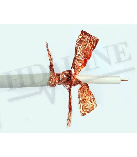 Cable coaxial 140 db 100m HD-LINE avec 10 fiches F