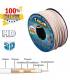 COAXIAL CABLE 140dB 100M HD-LINE - 100% COPPER - 10 F CONNECTOR - TERRESTRIAL & ANTENNA SATELLITE