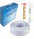Cable coaxial pro 100 dB mesurant 100m et ses 10 connecteurs gold