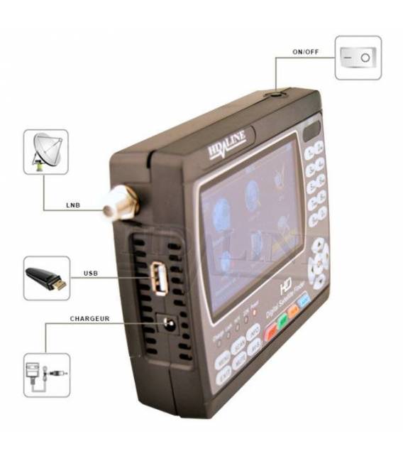 HD-LINE HD-900 ORIGINAL SATELLITEN FINDER HD Satelliten Messgerät HD
