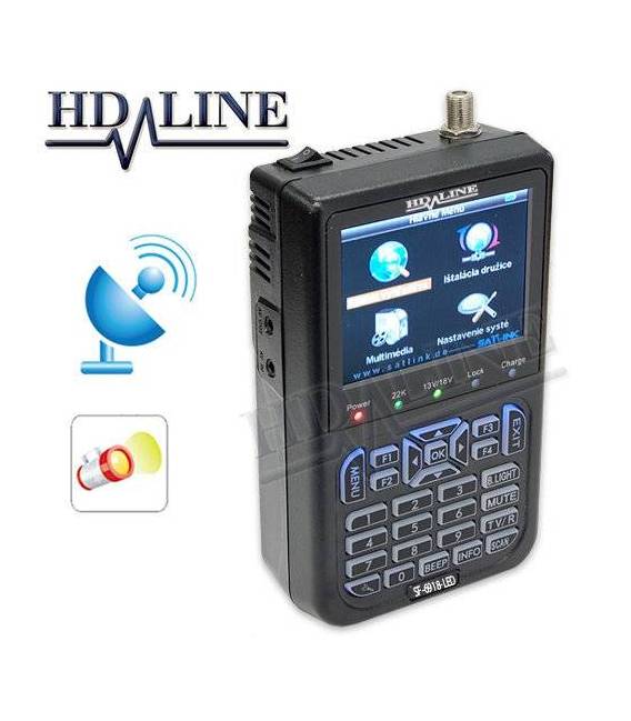 HD-LINE SF-6918 mit LED - Satfinder Satelliten Messgerät
