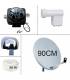 Satellite Dish 90cm + LNB Quad + LNB Weather Protection + Satfinder + Cable 50M
