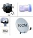 Satellite Dish 90Cm + LNB Single + LNB Weather Protection + SatFinder + Cable 10M