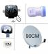 Sat-Schüssel 90Cm LNB Single LNB Wetterschutz Satfinder 10M Kabel