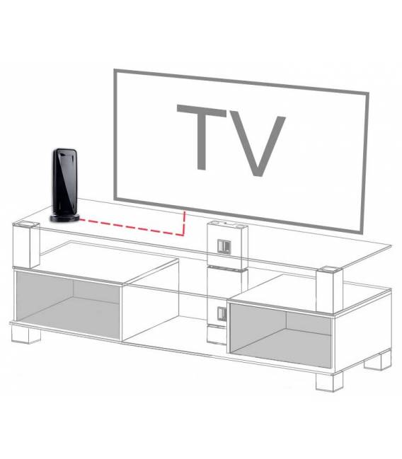 HD-930T Mini antenne intérieure TNT HD DVB-T2 Amplifiée 28dB