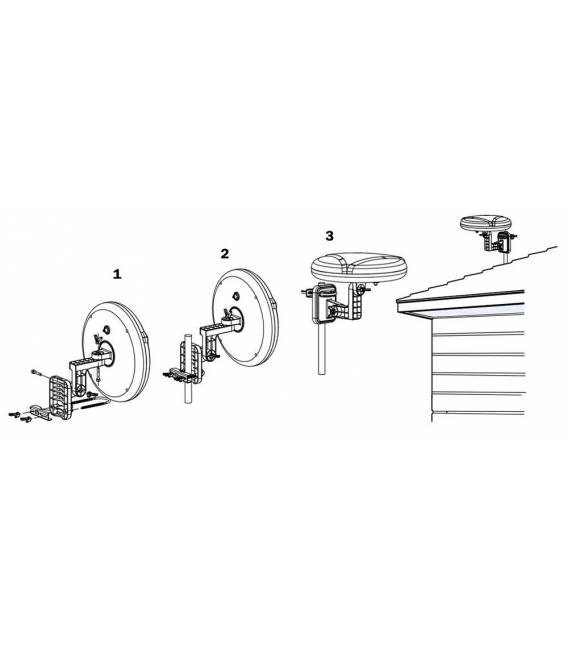 HD-LINE HD-920T - Antenne omnidirectionnelle TNT HD - Réception a 360 degrés