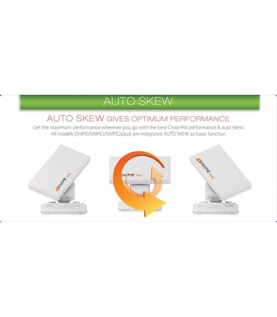 Selfsat Snipe vollautomatische Satelliten-Antenne (Single LNB) weiß