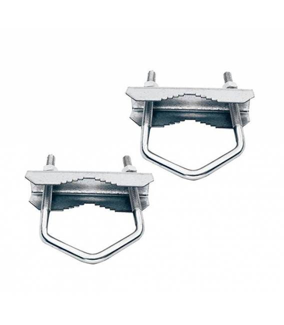 Bride d'etrier 110mm avec machoire fixation parabole antenne sur mat