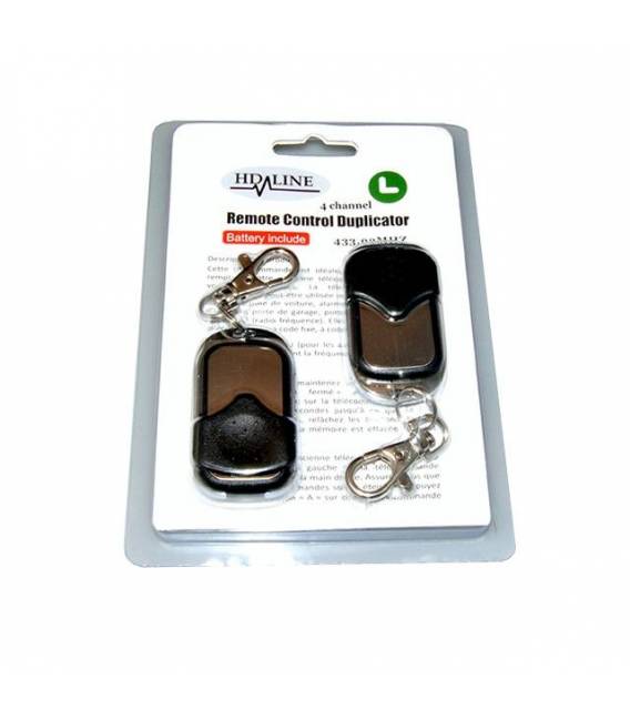 2X telecommande universelle 433 MHZ Porte de Garage / Portail Alarme 4 boutons