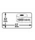 2 x ROLLEN Dymo Label 11354 57 mm x 32 mm Thermodrucker 1000 Etiketten 100% kompatibel zu Dymo Seiko