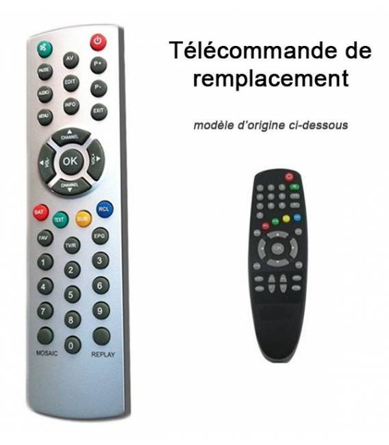 Télécommande remplacement FRANSAT CYBEST CF100 STRONG GLOBSAT GS1000