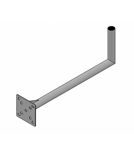 HD-LINE Geländerhalterung Sat Antennenhalter, 25 cm X 70 cm Wandabstand - Wand & Balkon Montage