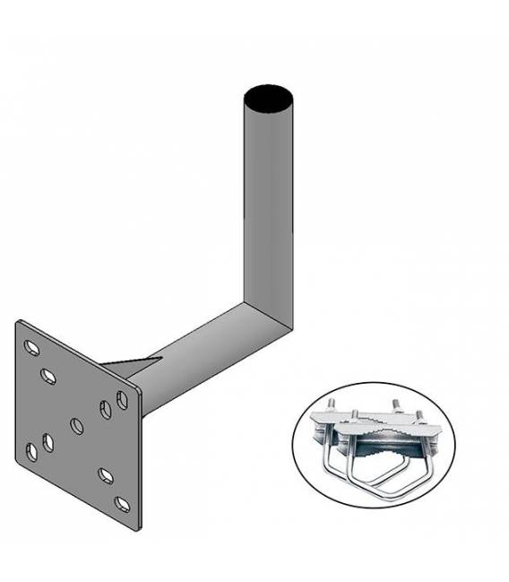 FIXATION L BALCON ANTENNE ET PARABOLE 25X25cm