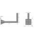 HD-LINE Geländerhalterung Sat Antennen SAT-Halter, 25 cm X 45 CM Wandabstand Mastroh Halter Sat Antennenmast 