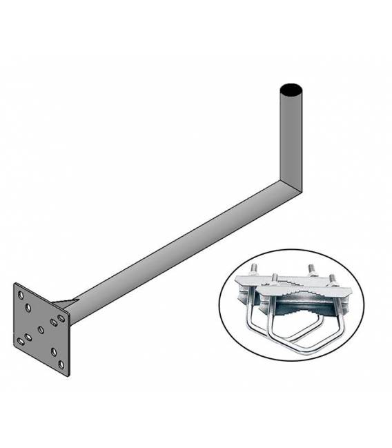 FIXATION L BALCON ANTENNE ET PARABOLE 25X70cm