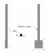 Fixation balcon de 70cm pour antenne et parabole 