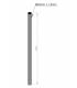 MAT 1M en acier galvanise pour fixation antenne ou parabole