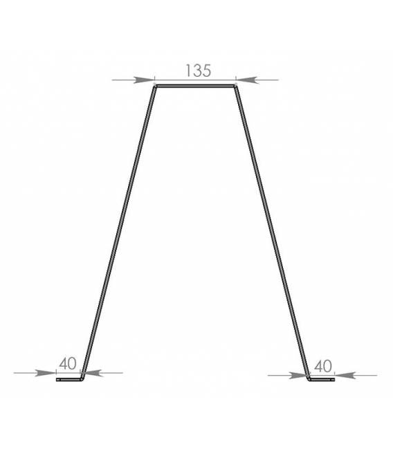 HD-LINE Wandabstand für Antenne WANDHALTER MAST FIXATION V M Halter 50cm Mauerhalter
