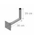Fixation Murale L Antenne Parabole 25X35Cm