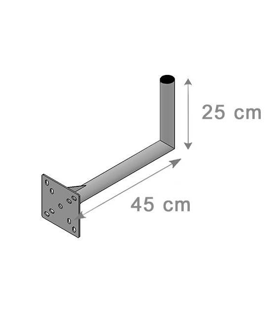 Fixation Murale L Antenne Parabole 25X45Cm
