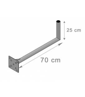 Fixation Murale L Antenne et Parabole 25X70cm