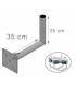 FIXATION L BALCON ANTENNE ET PARABOLE 25X35cm