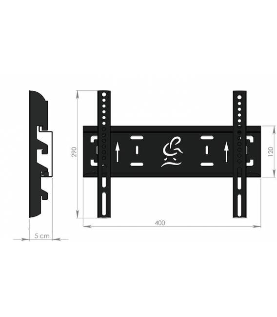 HD-LINE TV Wandhalterung LCD LED Plasma 26 - 37" neigbar - Wandhalter für Fernsehen mit 66 - 94 cm