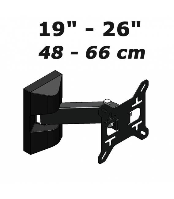 HD-LINE TV Wandhalterung LCD LED Plasma 19 - 26" neigbar - Wandhalter für Fernsehen mit 48 - 66 cm