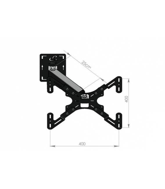 HD-LINE TV Wandhalterung LCD LED Plasma 32 - 42" neigbar - Wandhalter für Fernsehen mit 81 - 107 cm