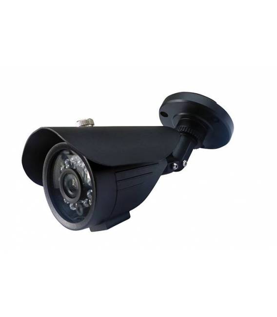 Camera de surveillance WP-500B AHD noire IR 24 LED IR CUT - Couleur 700TVL métal