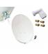 Kit installation satellite zone moyenne pour 1 seul décodeur