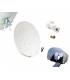 Set HD-LINE Basic Sat-Schüssel 80cm Stahl LNB Single Wetterschutz 1 Verbinder