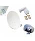 Kit HD-LINE Basic 4 décodeurs FTA avec Parabole 60cm acier, LNB Quad, Protection anti-pluie et 4 connecteurs