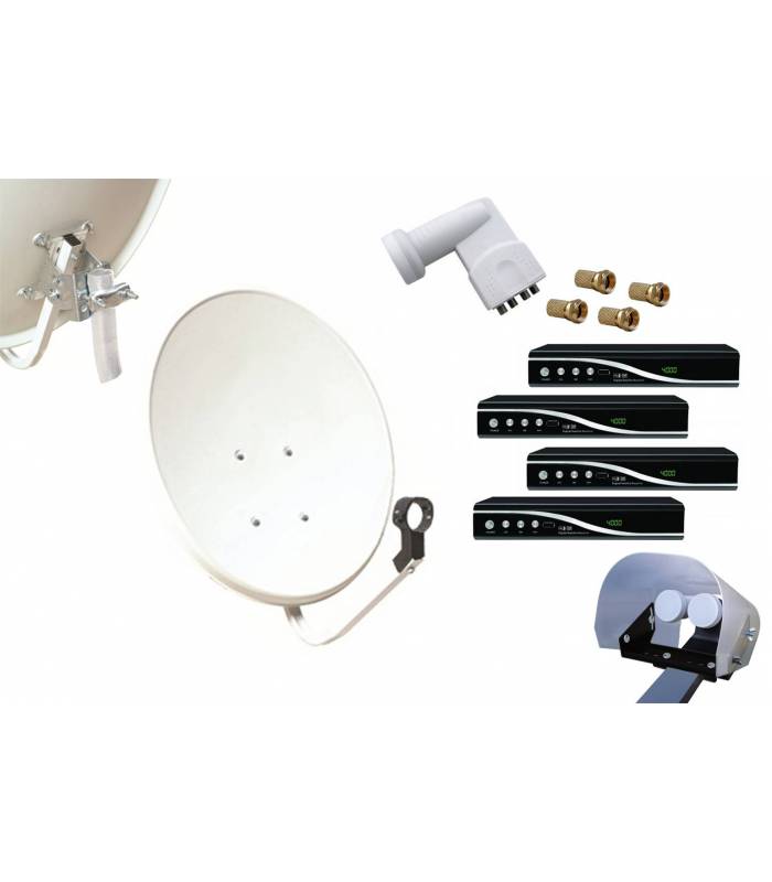 Kit Parabole chaînes satellites + protection antipluie BFSAT