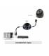 Videoüberwachungs Set DVR 8 Ausgänge, 8 Dome Kameras PL-50B, 8x 20m BNC Kabel weiß, 1 Adapter 8in1, 1 Power Supply 5A