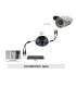 Kit Security Camera DVR 8HQ, 8 Cameras WP-900W, 8x 20m cable BNC white, 1 adaptator 8in1, 1 Power Supply 5A