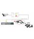 Adaptateur splitter 1 en 4 cordon pour alimentation camera de surveillance - 1 femelle / 4 male