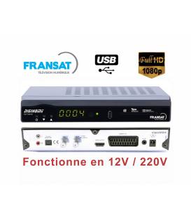 DIGIHOME DSF-100HD Terminal numérique TNT HD avec carte Fransat 12/220V
