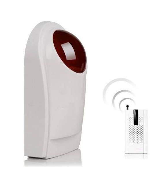 Equipement alarme sans fil avec 3 détecteurs présence et 3 détecteurs instrusions, detecteur fumée et sirène