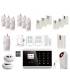 Haus-Alarm GSM APP - Wireless - kompatibel ADSL SIM + 7 PIR- und 7 Tür Sensoren + 2 Rauchdetektors + Sirene