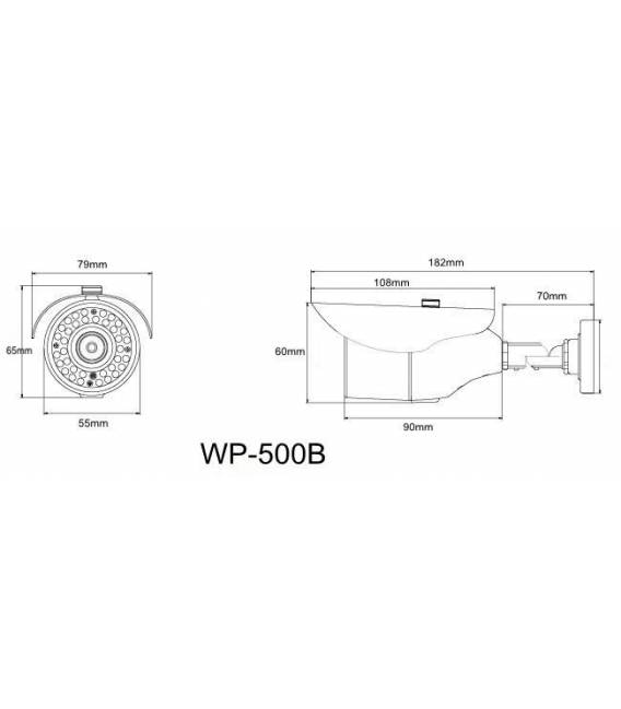 WP-500B dimensions techniques pour l'installation - bfsat.fr