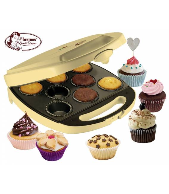 Bestron DKP2828 Cupcake Maschine gelb 400 W
