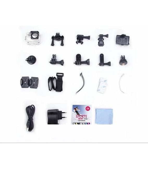 Mini Sportkamera HD 1080p LCD 1,5" TFT 170 Grad Waterproof + Zubehör